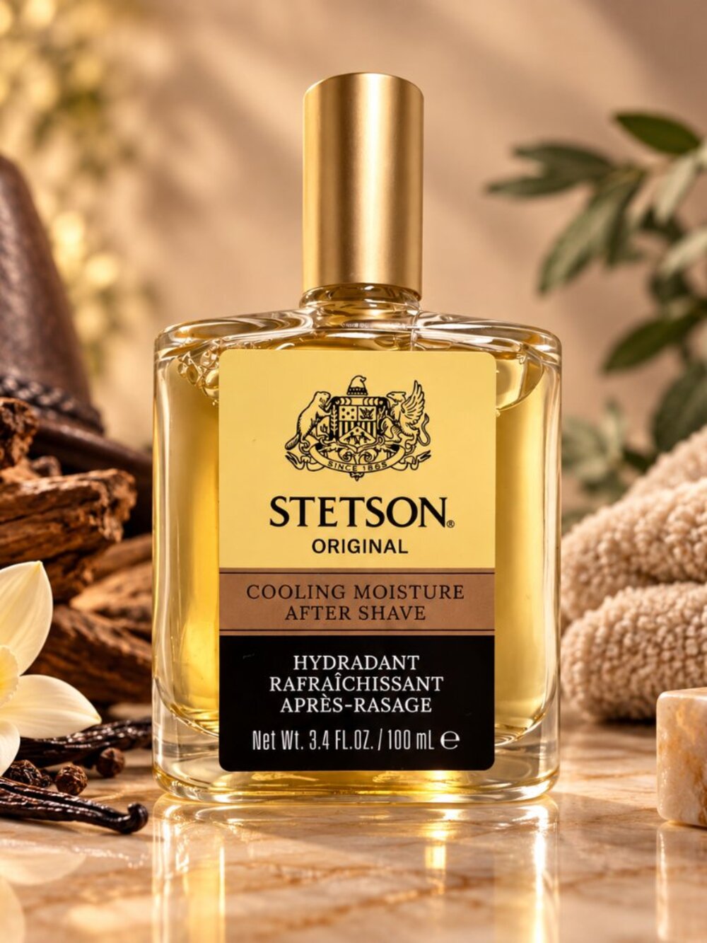 Stetson Cooling Moisture After Shave for Men, 3.4 fl oz.